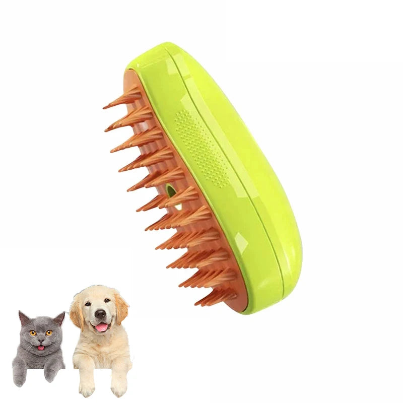 Stress-Free Pet Grooming Steam Brush