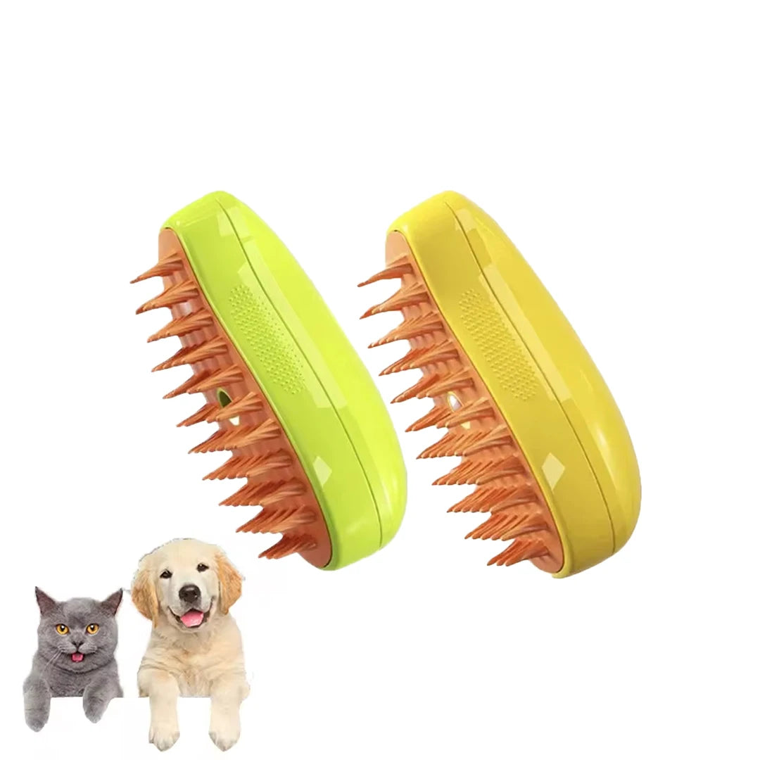 Stress-Free Pet Grooming Steam Brush