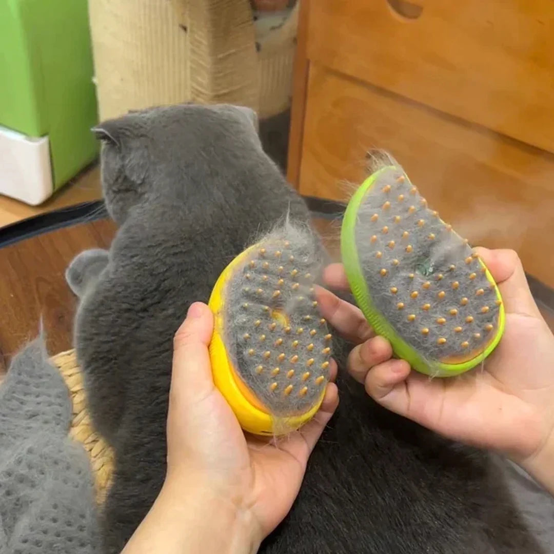 Stress-Free Pet Grooming Steam Brush